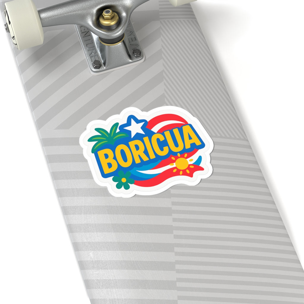 Boricua Kiss-Cut Stickers - Vibrant Puerto Rican Pride