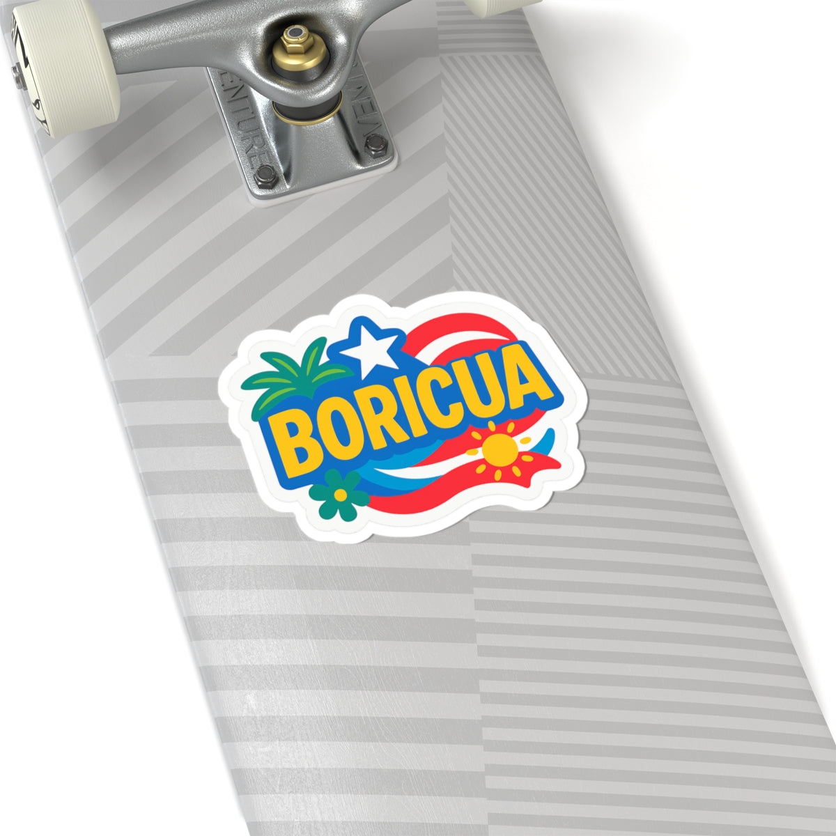 Boricua Kiss-Cut Stickers - Vibrant Puerto Rican Pride