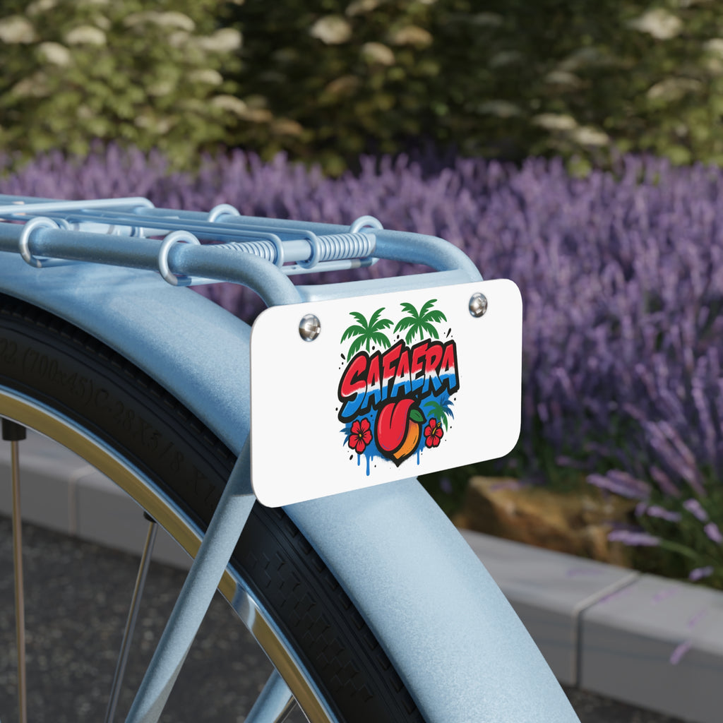 Custom Mini License Plate with Tropical Vibe, Perfect for Decor, Gifts, Car Enthusiasts, Customization, Unique Wall Art