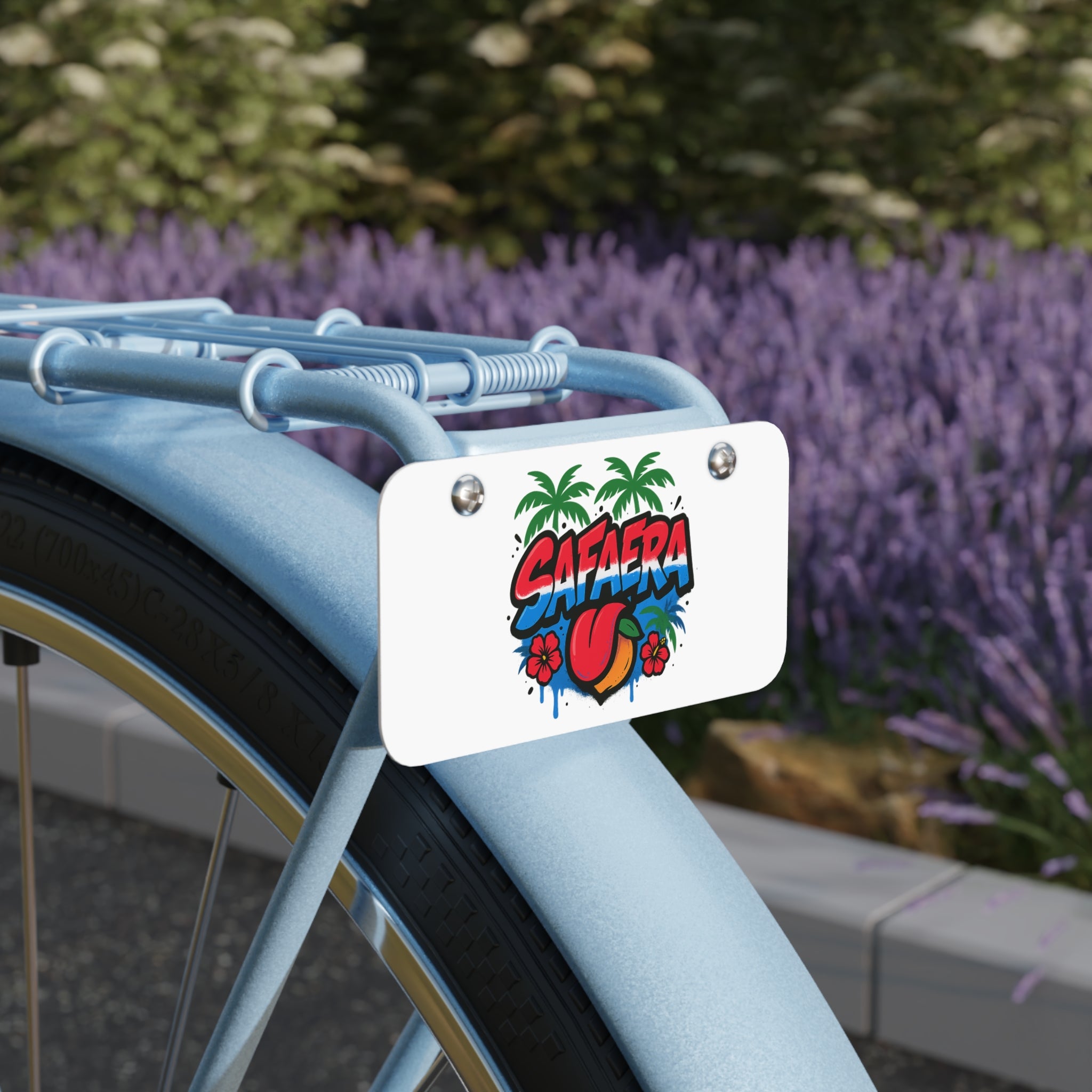 Custom Mini License Plate with Tropical Vibe, Perfect for Decor, Gifts, Car Enthusiasts, Customization, Unique Wall Art