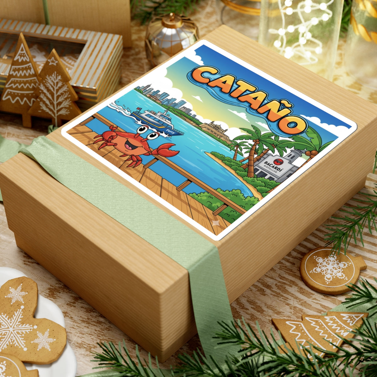 Cataño Crab Kiss-Cut Stickers
