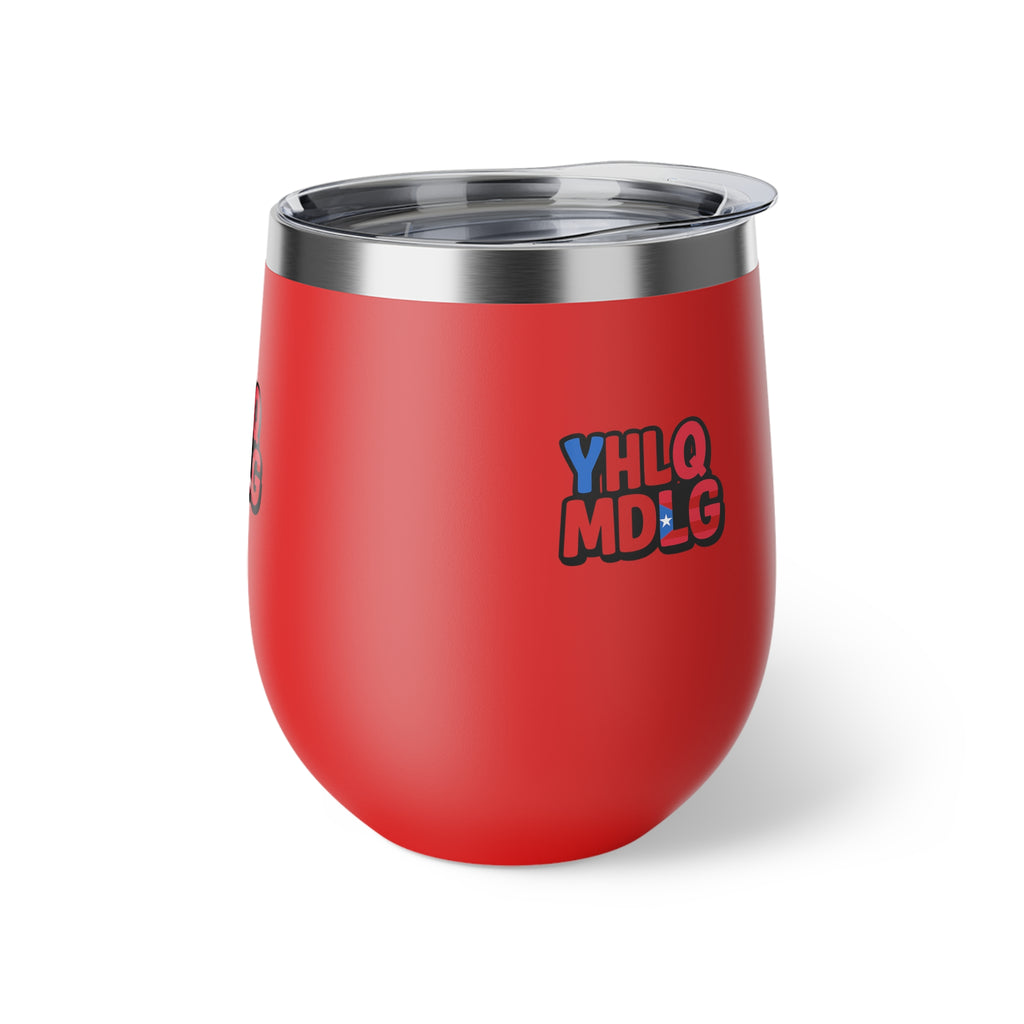 YHLQ MDLG Insulated Coffee Cup, Travel Mug, Stainless Steel Wine Glass, Unique Gifts, Red Cup for Holidays