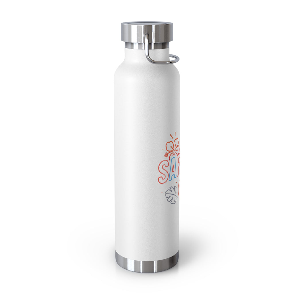 Safaera Insulated Water Bottle, 22oz, Tropical Vibe, Eco-Friendly Gift, Beach Day Essential, Summer Adventures, Hydration On-The-Go