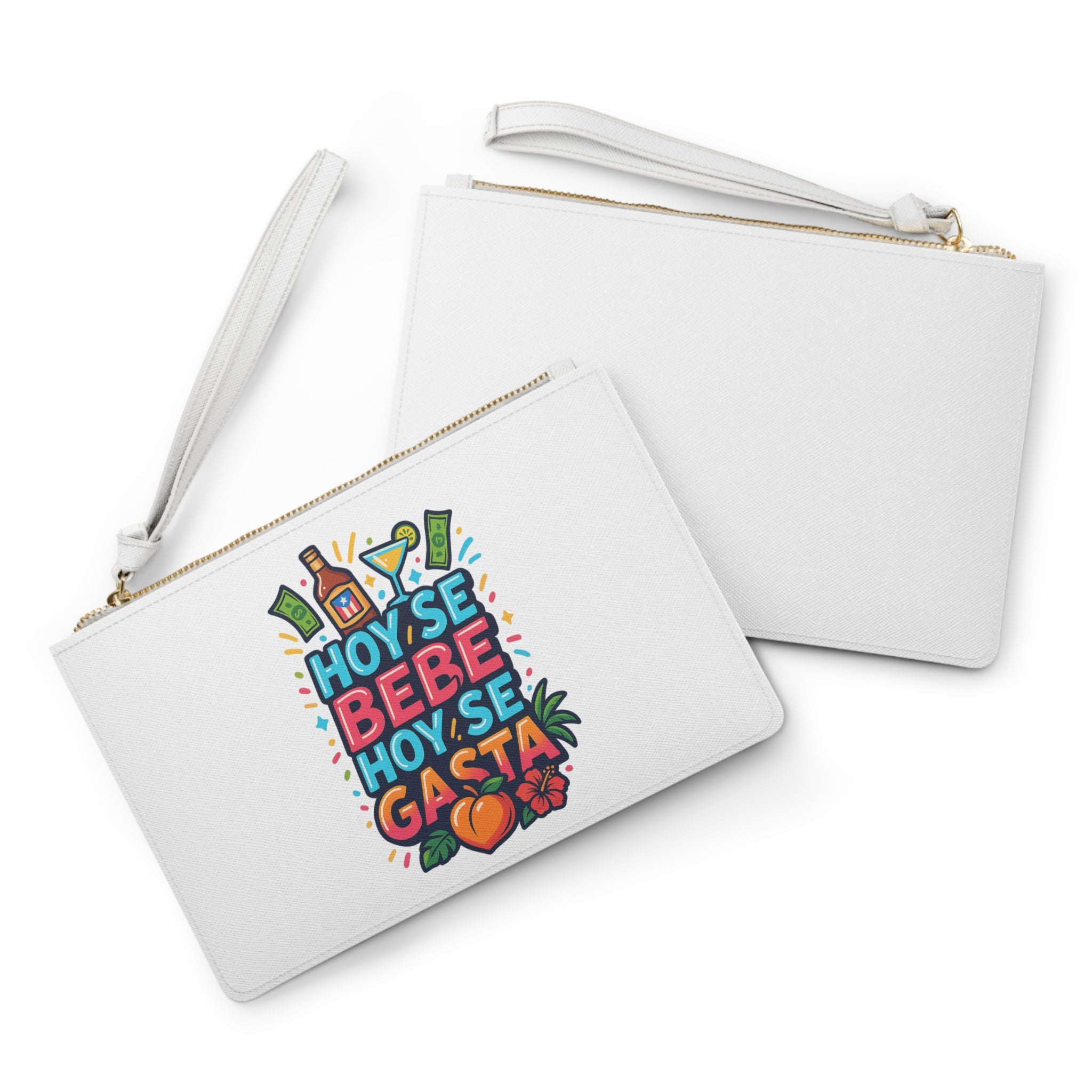 White Colorful Fiesta Clutch Bag | Fun Party Accessory, Ideal Gift for Birthdays, Celebrations, or Nights Out, Perfect for All Occasions