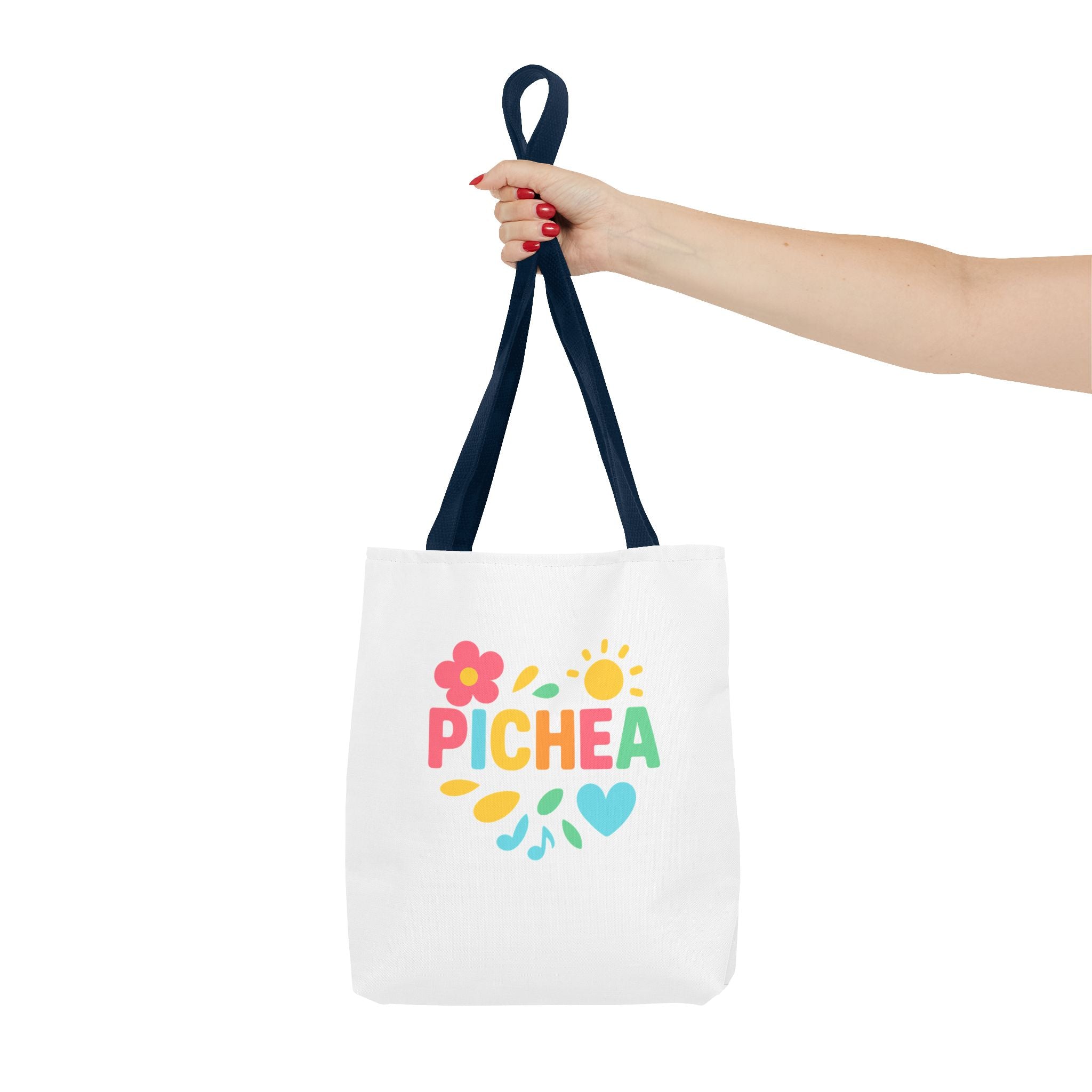 Pichea Colorful Floral Tote Bag, Shopping Bag, Beach Tote, Gift for Her, Eco-Friendly Bag, Spring/Summer Style