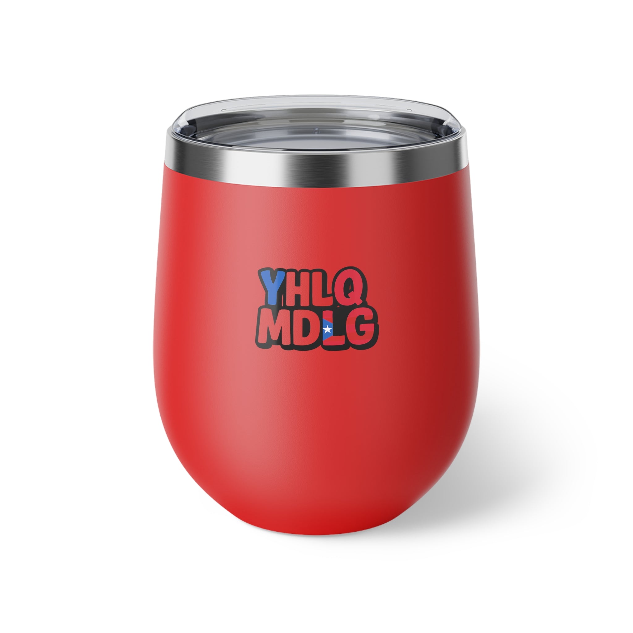 YHLQ MDLG Insulated Coffee Cup, Travel Mug, Stainless Steel Wine Glass, Unique Gifts, Red Cup for Holidays