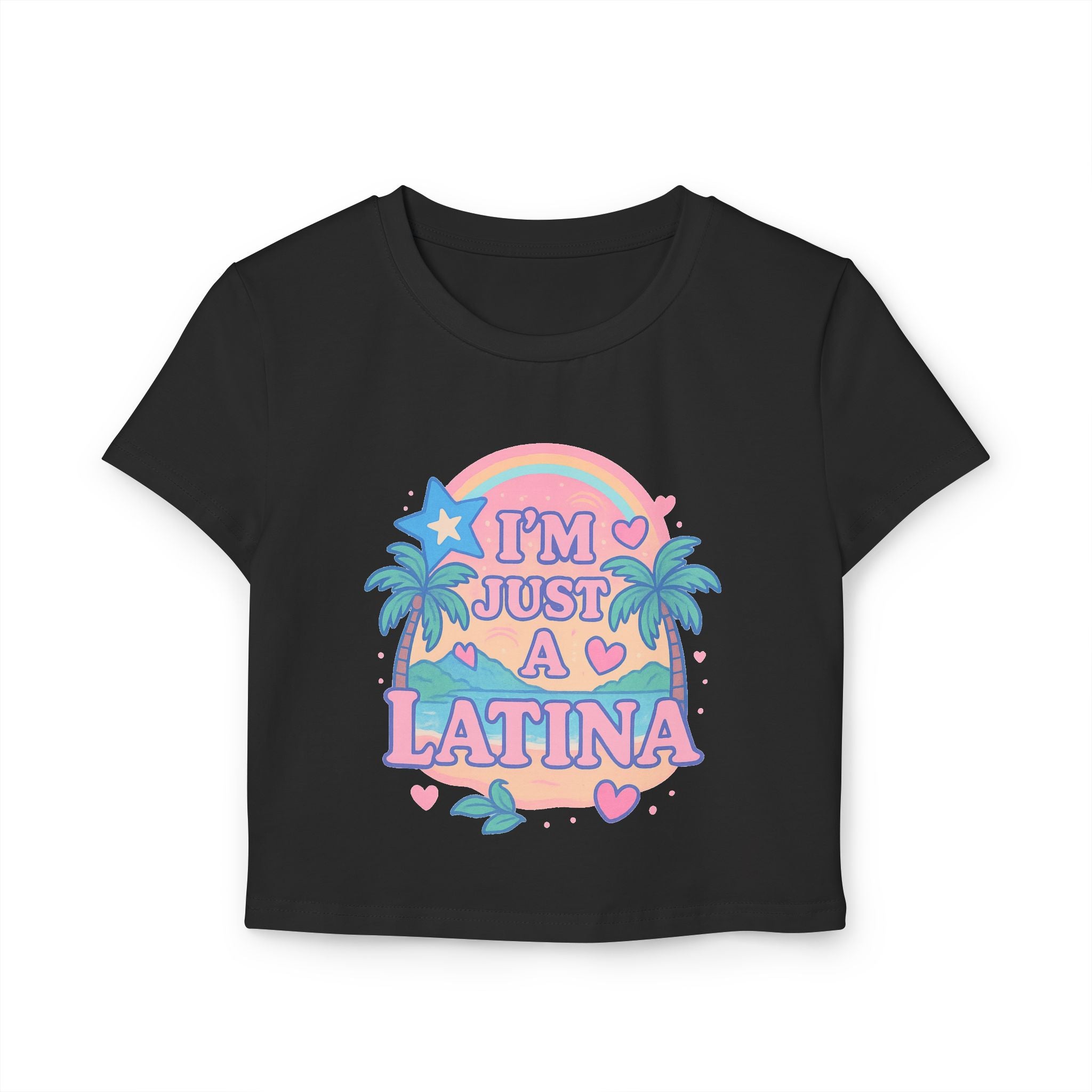 Cute Latina Baby Tee, Trendy Crop Top, Summer Vibes Shirt, Gift for Latinas, Casual Everyday Wear