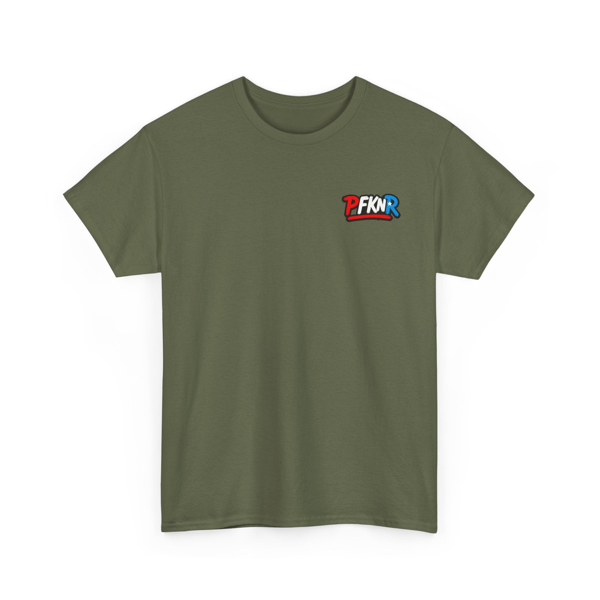 Unisex Heavy Cotton Tee - PFKNR Small Logo Shirt, Casual Wear, Gift for Him/Her, Streetwear, Everyday Style, Comfortable Tee