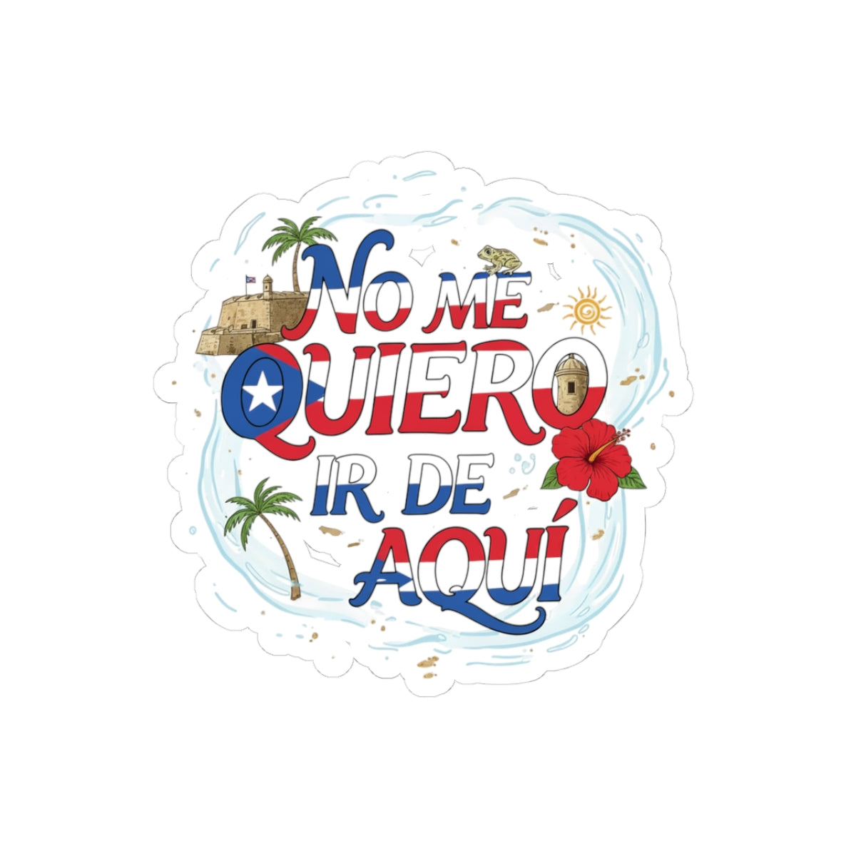 Colorful Kiss-Cut Stickers for Travel Lovers, Fun Decor for Laptops, Water Bottles, Journals, Gift for Beach Lovers, Summer Vibe