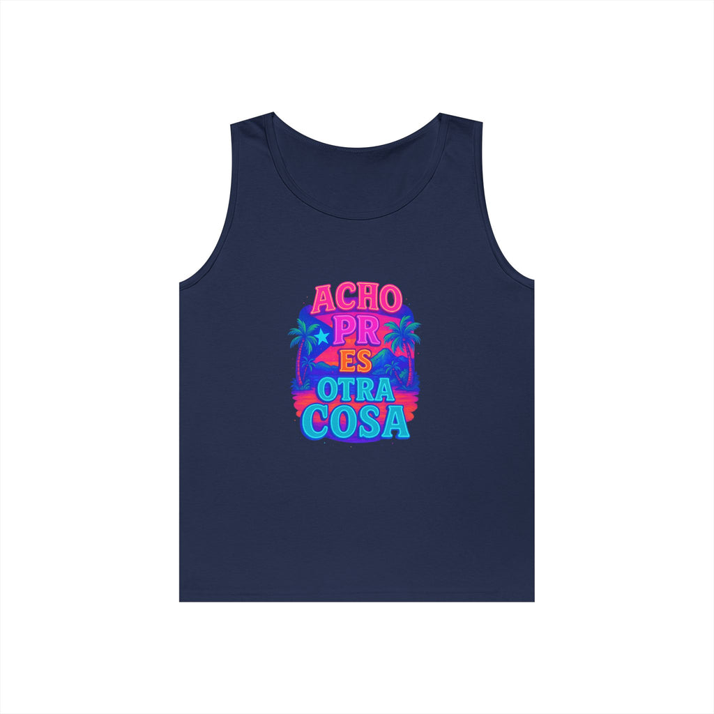 Colorful Graphic Tank Top, Unisex Cotton Summer Wear, Fun Tees for Parties, Vacation Essential, Gift Idea, Beachwear
