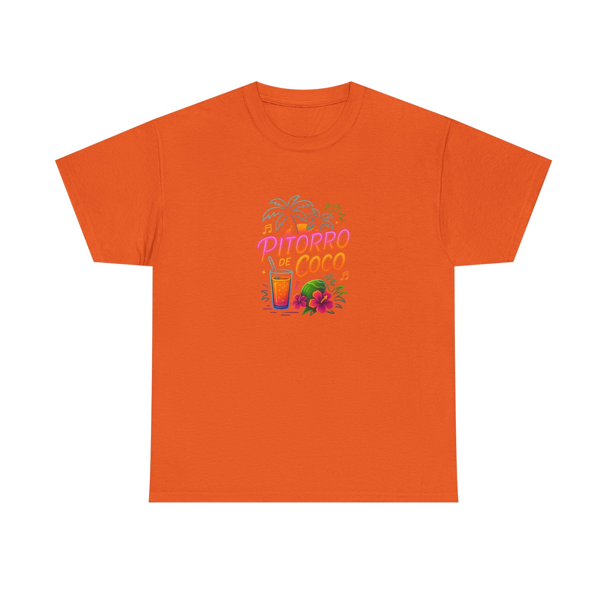 Pitorro Coco Graphic Tee, Summer Vibes Shirt, Unisex Heavy Cotton Tee, Tropical Drink Tee, Casual Wear for Beach Lovers