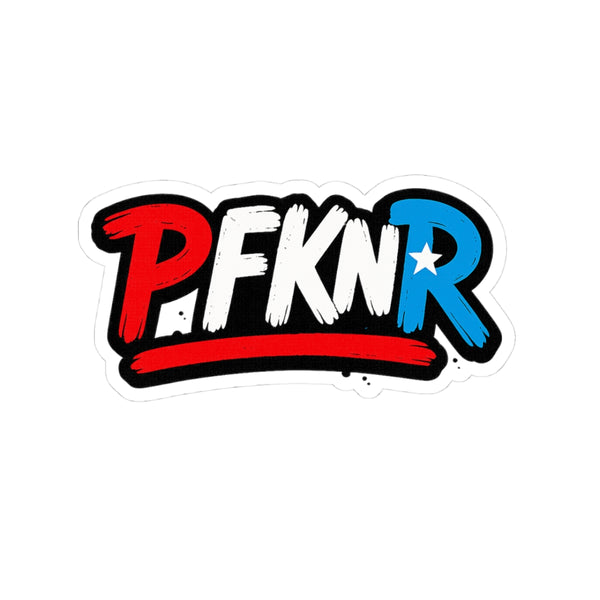 Bold P.FKNR Kiss-Cut Stickers | Fun Laptop Decor | Vibrant Removable Stickers | Perfect for Gifts, Scrapbooks, Festivals