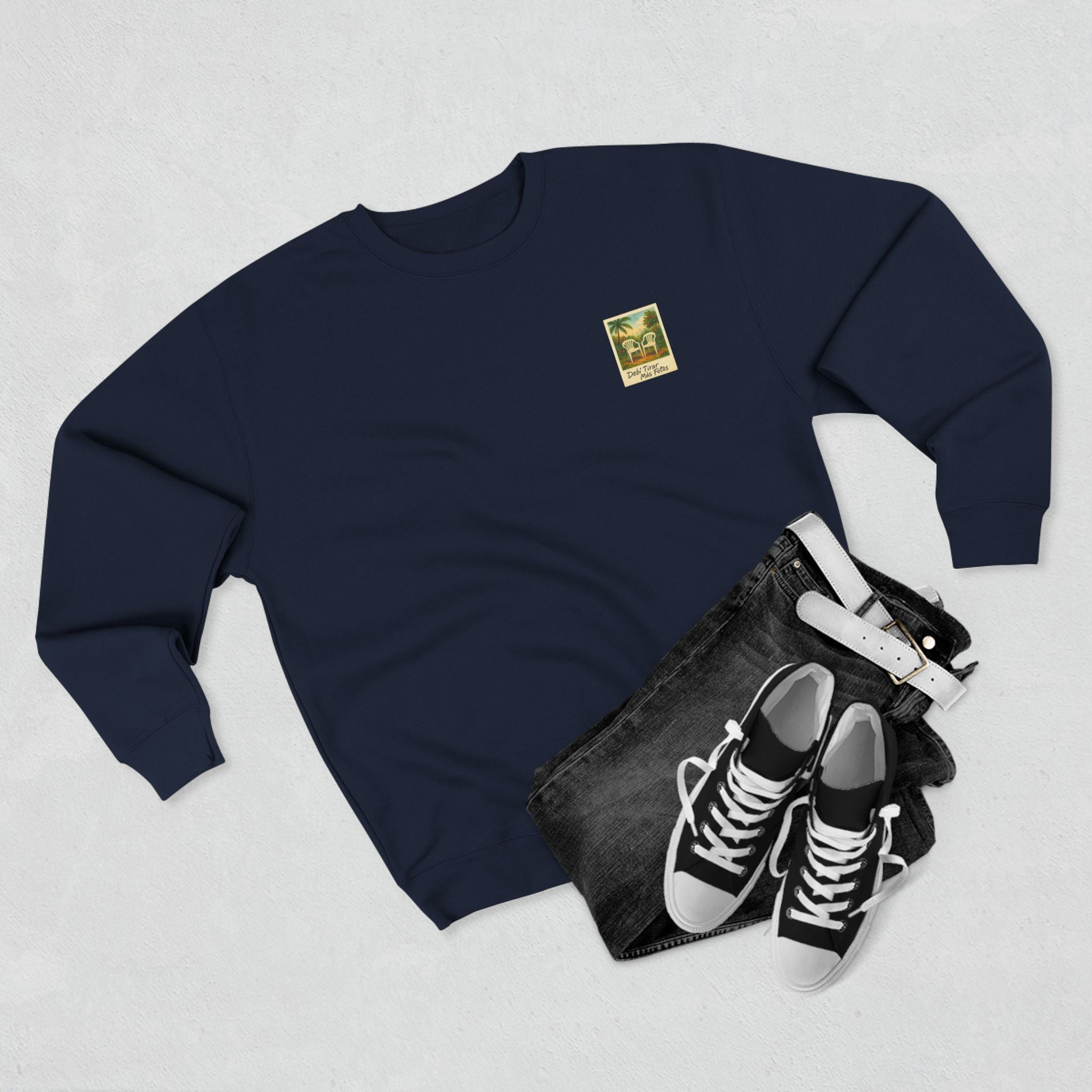 Cozy Vintage-Inspired Crewneck Sweatshirt, Casual Wear, Gift for Friends, Summer Vibes, Relaxed Style, Outdoor Gatherings, Photography [...]