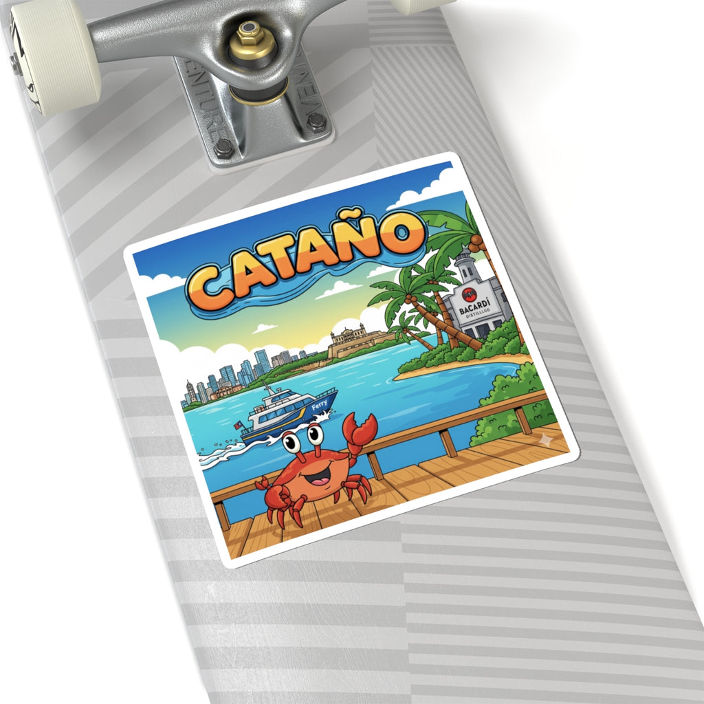 Cataño Crab Kiss-Cut Stickers