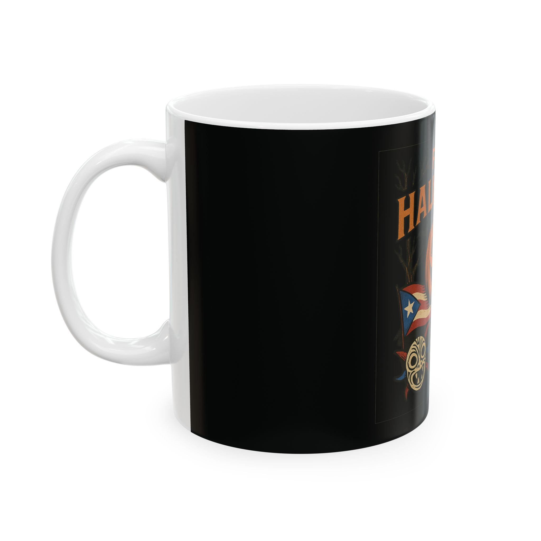 Halloween Fiesta Ceramic Mug - 11oz & 15oz, Spooky Coffee Cup, Pumpkin Design, Fall Decor, Halloween Gift, Fiesta Mugs