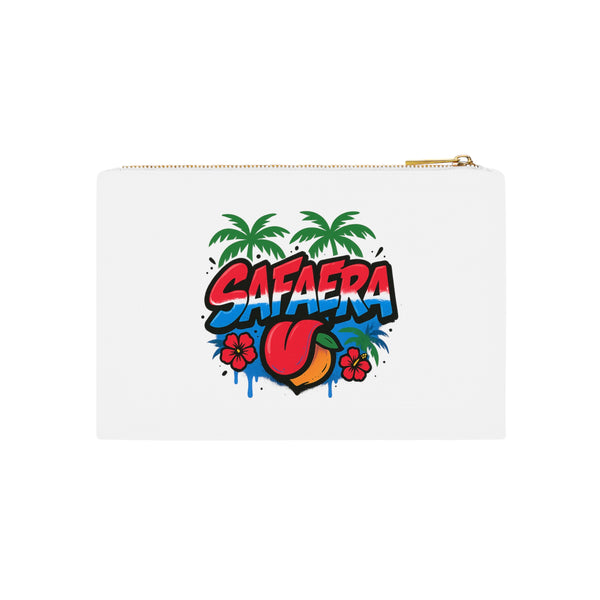 Vibrant Tropical Cosmetic Bag - Safaera Design 2, Makeup Pouch, Travel Organizer, Gift for Her, Summer Accessory