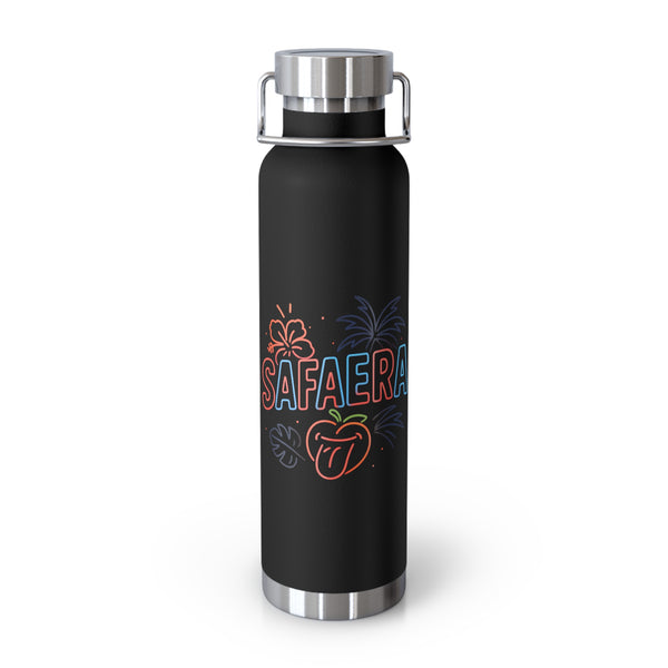 Safaera Insulated Water Bottle, 22oz, Tropical Vibe, Eco-Friendly Gift, Beach Day Essential, Summer Adventures, Hydration On-The-Go