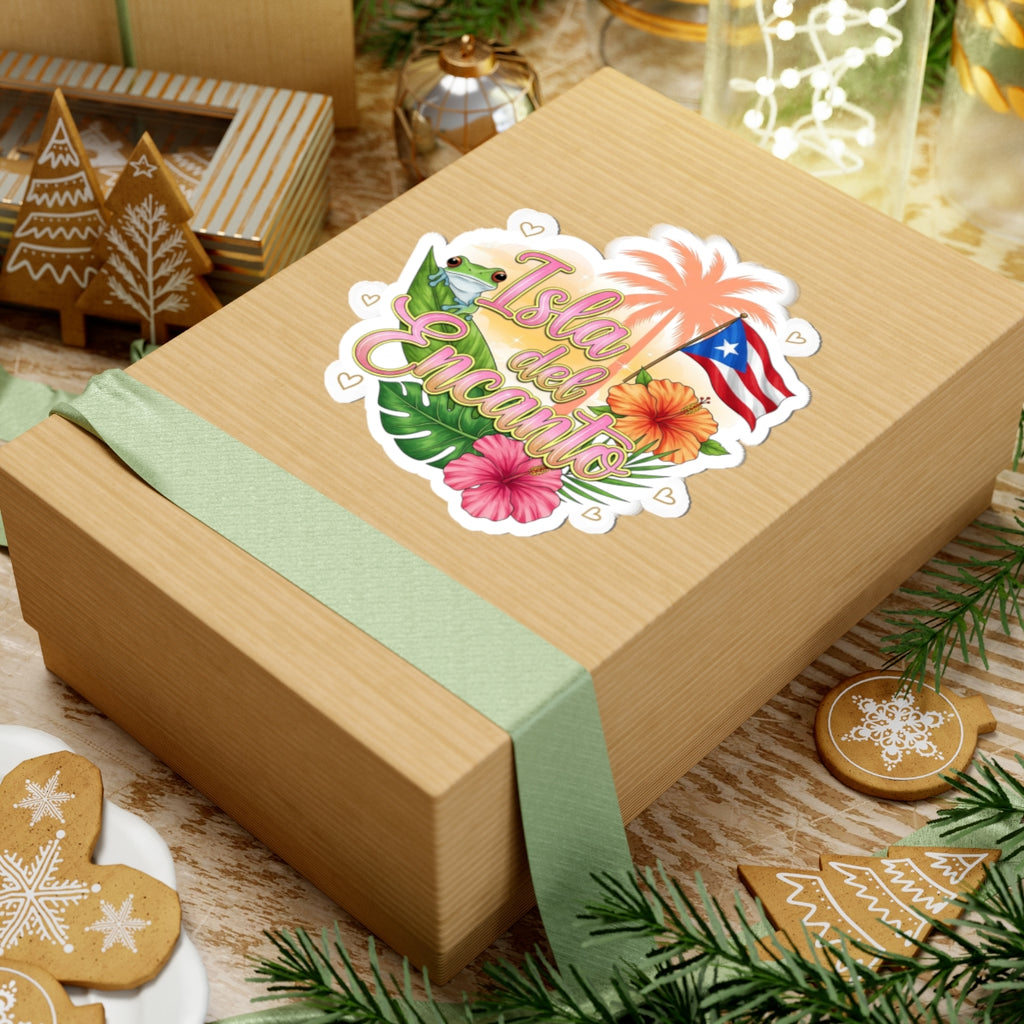 Isla del Encanto Vibrant Tropical Kiss-Cut Stickers