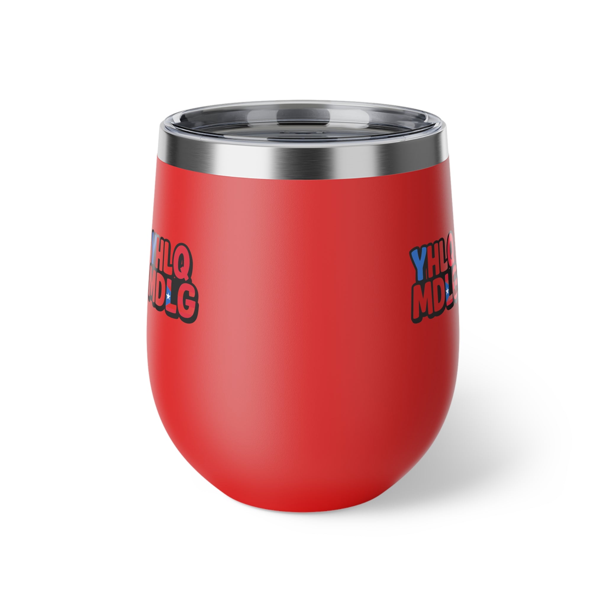 YHLQ MDLG Insulated Coffee Cup, Travel Mug, Stainless Steel Wine Glass, Unique Gifts, Red Cup for Holidays