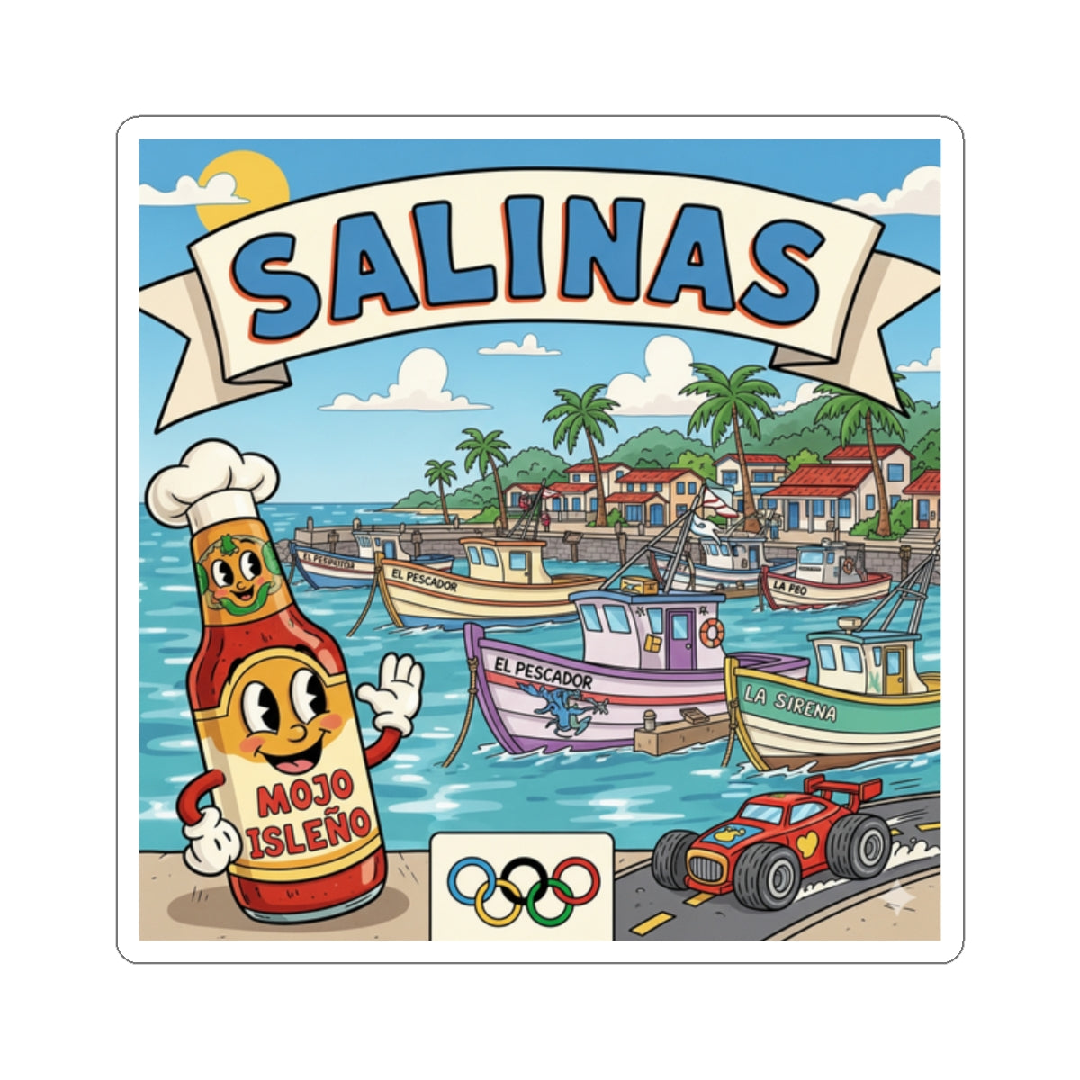 Salinas Kiss-Cut Stickers