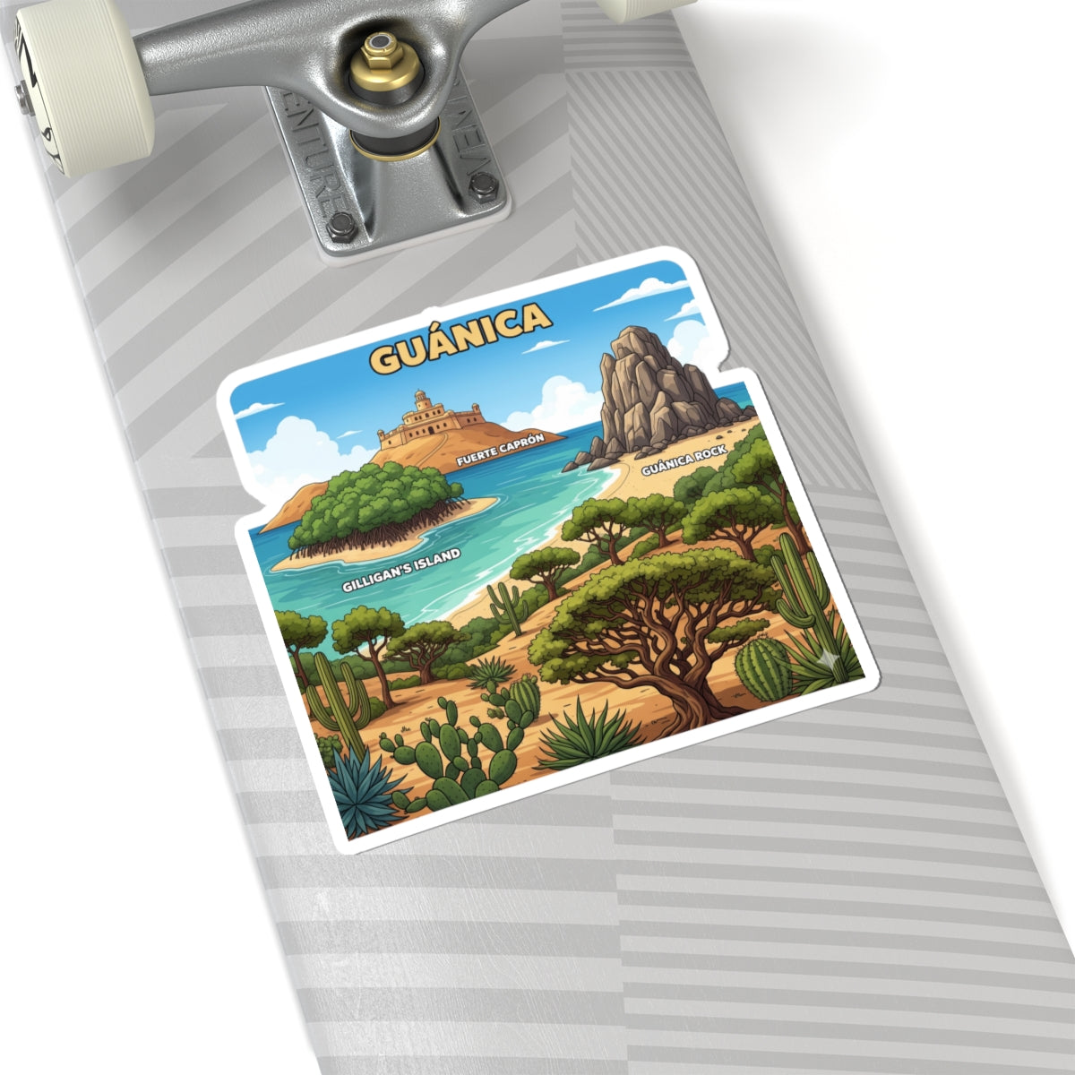 Guánica Kiss-Cut Stickers