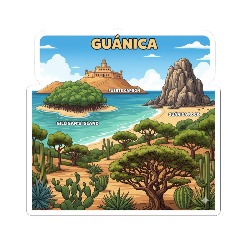 Guánica Kiss-Cut Stickers