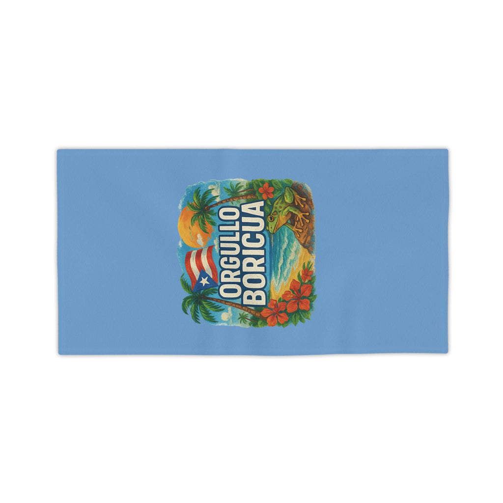 Proud Boricua Beach Towels, Tropical Pool Towels, Summer Vibes Terry Cloth, Puerto Rican Gifts, Beach Accessories