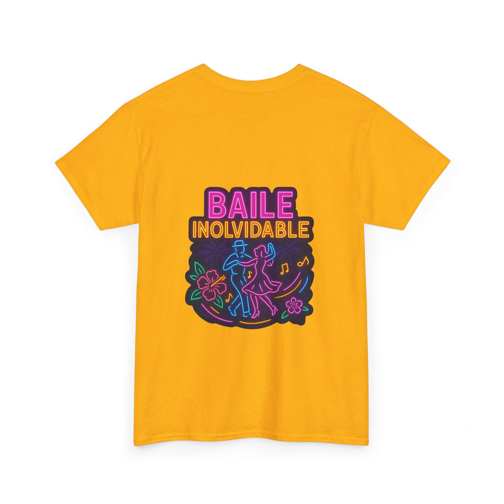 Unisex Heavy Cotton Tee - Colorful 'Baile Inolvidable' T-Shirt