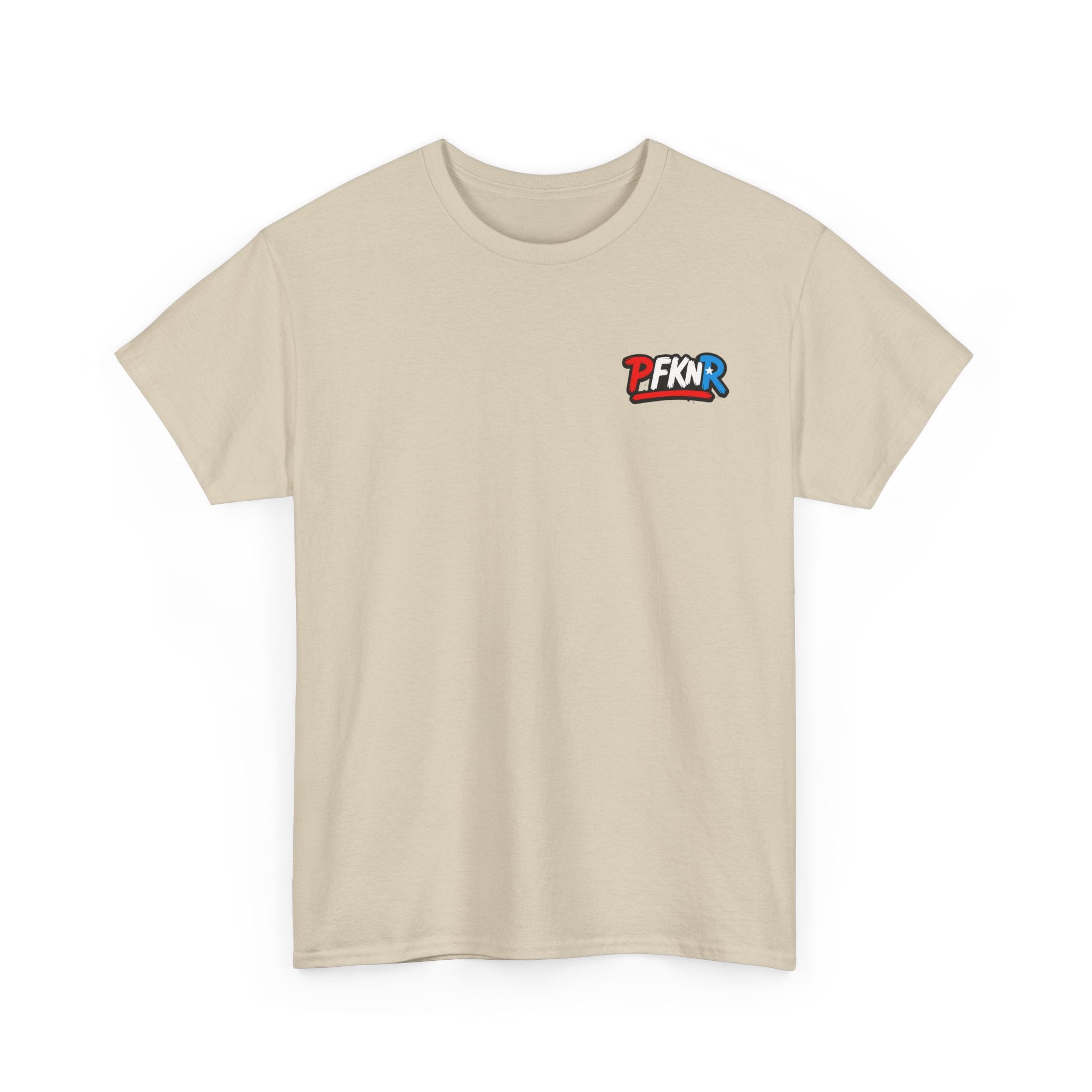 Unisex Heavy Cotton Tee - PFKNR Small Logo Shirt, Casual Wear, Gift for Him/Her, Streetwear, Everyday Style, Comfortable Tee