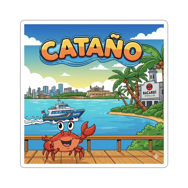 Cataño Crab Kiss-Cut Stickers
