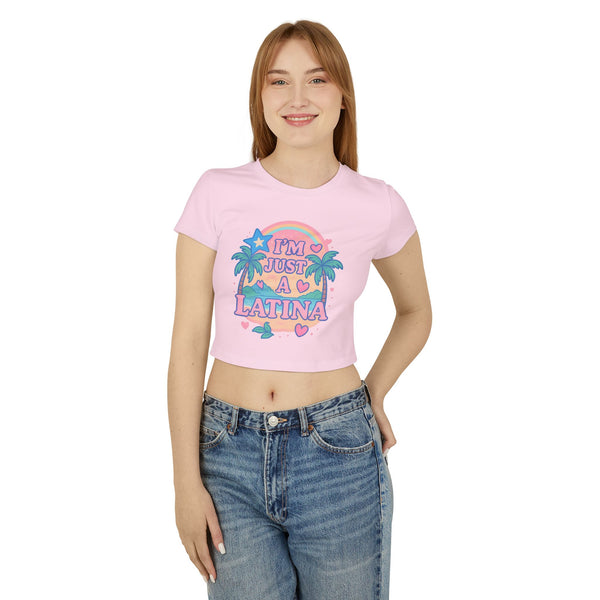Cute Latina Baby Tee, Trendy Crop Top, Summer Vibes Shirt, Gift for Latinas, Casual Everyday Wear