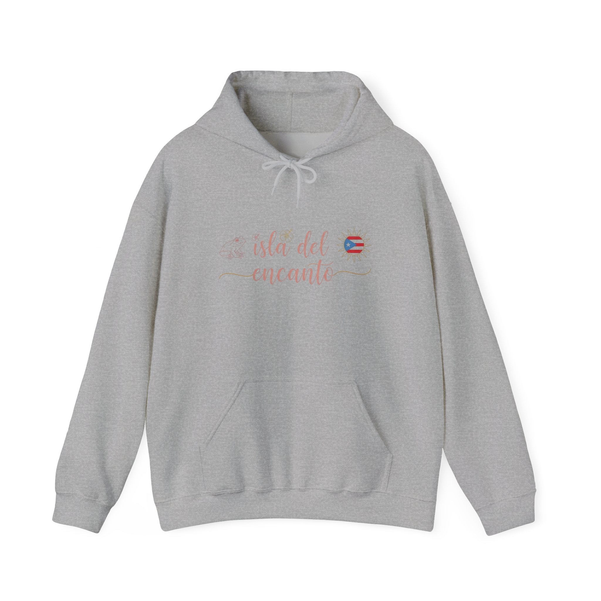 Isla del Encanto Paradise Hoodie - Comfortable Unisex Sweatshirt with 'Isla del Encanto' Design, Gift for Travelers, Cozy for Everyday Wear, [...]