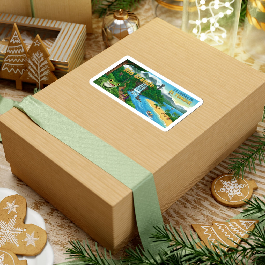 Rio Grande Vibrant Kiss-Cut Stickers for Tropical Enthusiasts | Perfect for Travel, Journals, Laptops, Hydro Flasks, and Scrapbooking