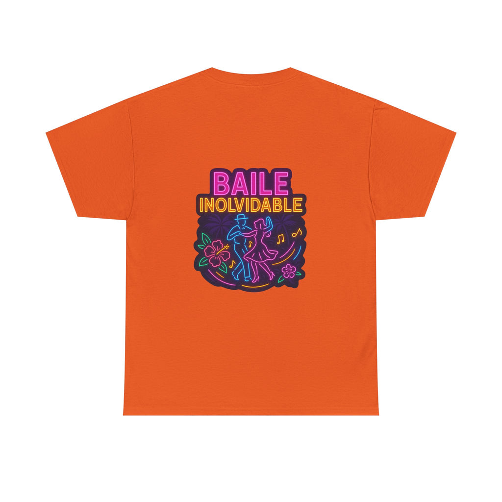 Unisex Heavy Cotton Tee - Colorful 'Baile Inolvidable' T-Shirt