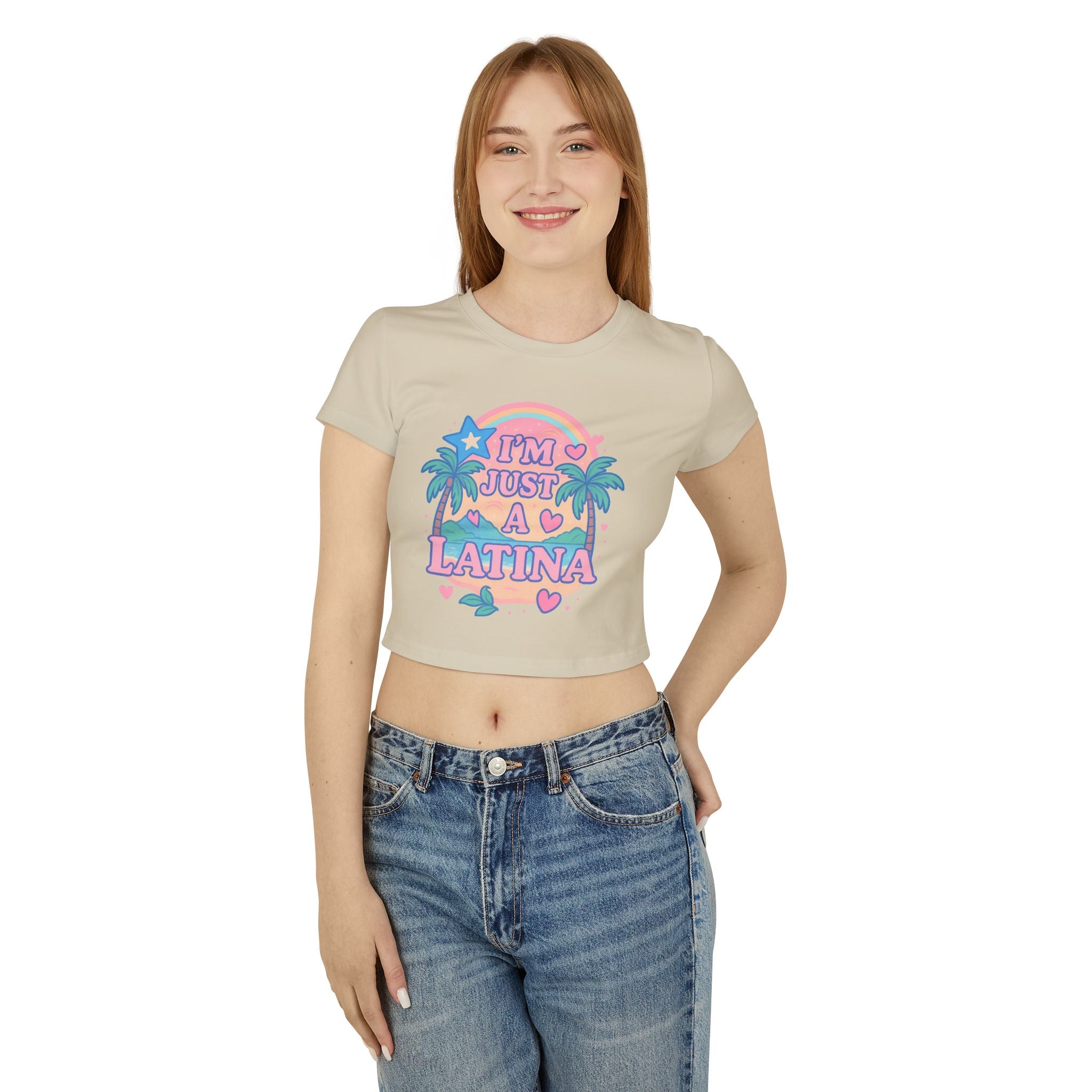 Cute Latina Baby Tee, Trendy Crop Top, Summer Vibes Shirt, Gift for Latinas, Casual Everyday Wear