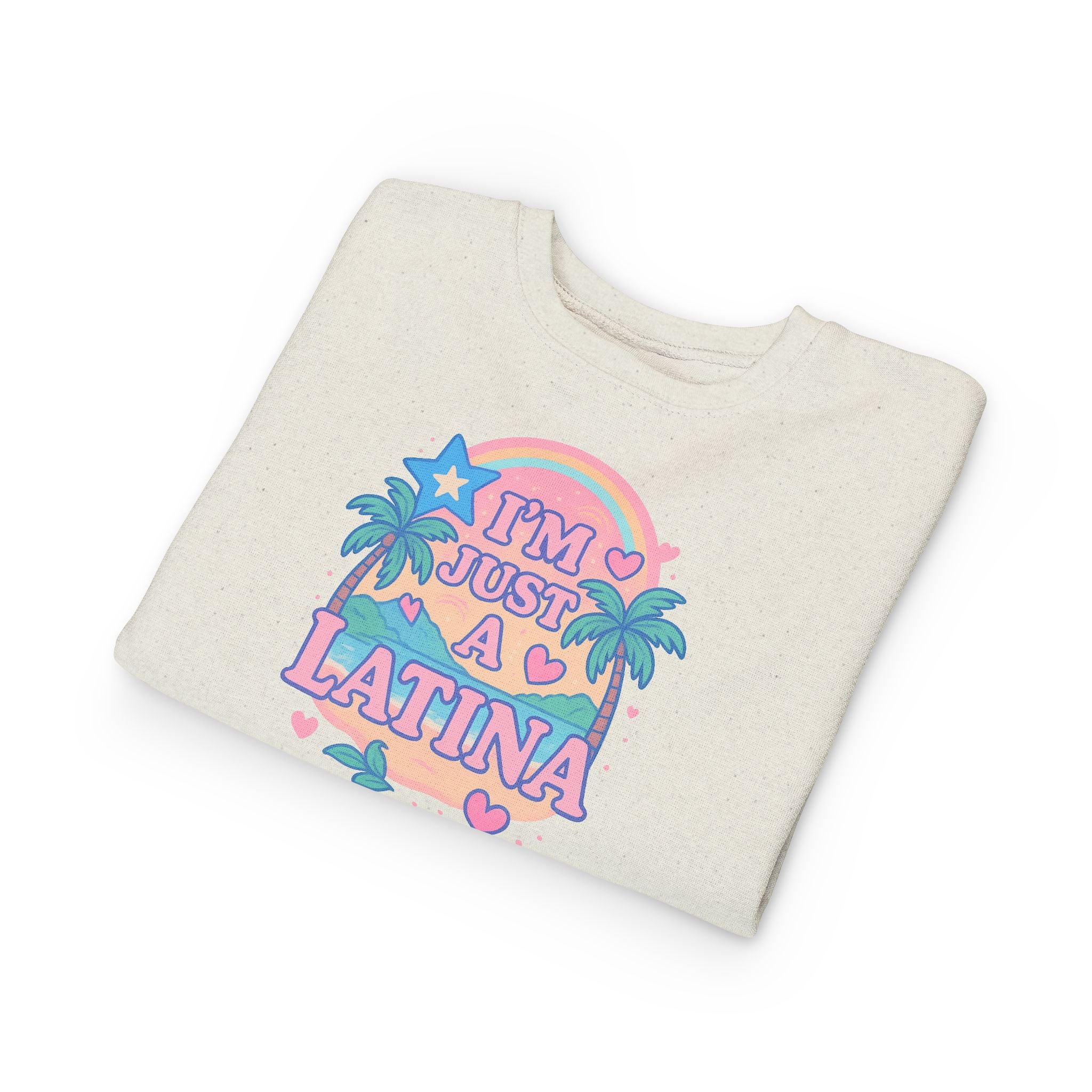 Toddler Sweatshirt - I'm Just a Latina - Cute Kid's Apparel, Birthday Gift, Celebrate Latina Pride, Casual Outfit, Everyday Wear