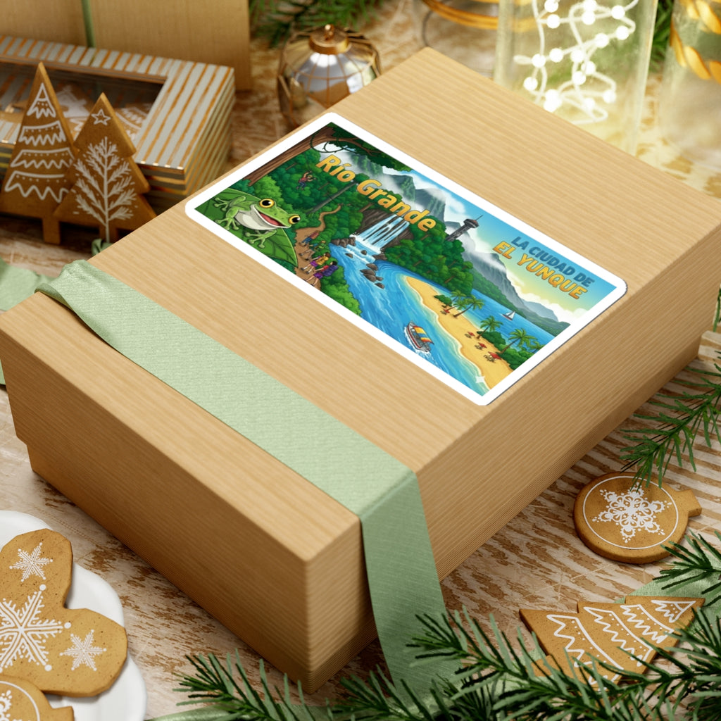 Rio Grande Vibrant Kiss-Cut Stickers for Tropical Enthusiasts | Perfect for Travel, Journals, Laptops, Hydro Flasks, and Scrapbooking