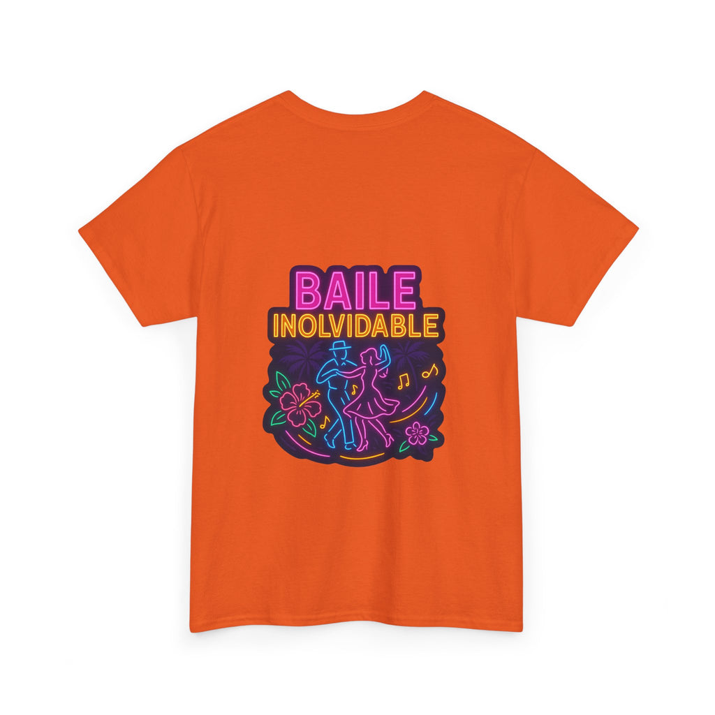 Unisex Heavy Cotton Tee - Colorful 'Baile Inolvidable' T-Shirt
