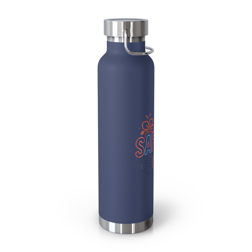 Safaera Insulated Water Bottle, 22oz, Tropical Vibe, Eco-Friendly Gift, Beach Day Essential, Summer Adventures, Hydration On-The-Go
