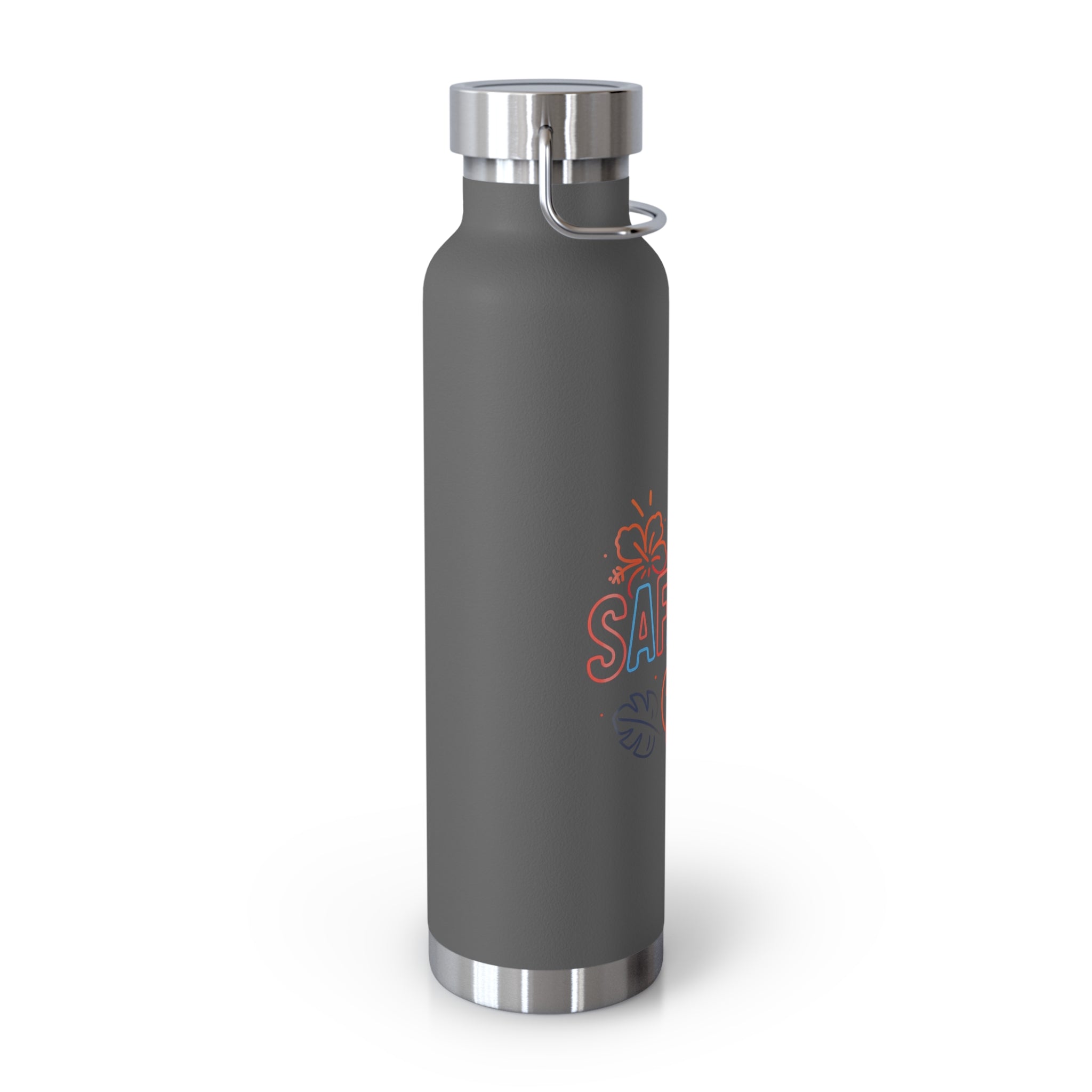 Safaera Insulated Water Bottle, 22oz, Tropical Vibe, Eco-Friendly Gift, Beach Day Essential, Summer Adventures, Hydration On-The-Go