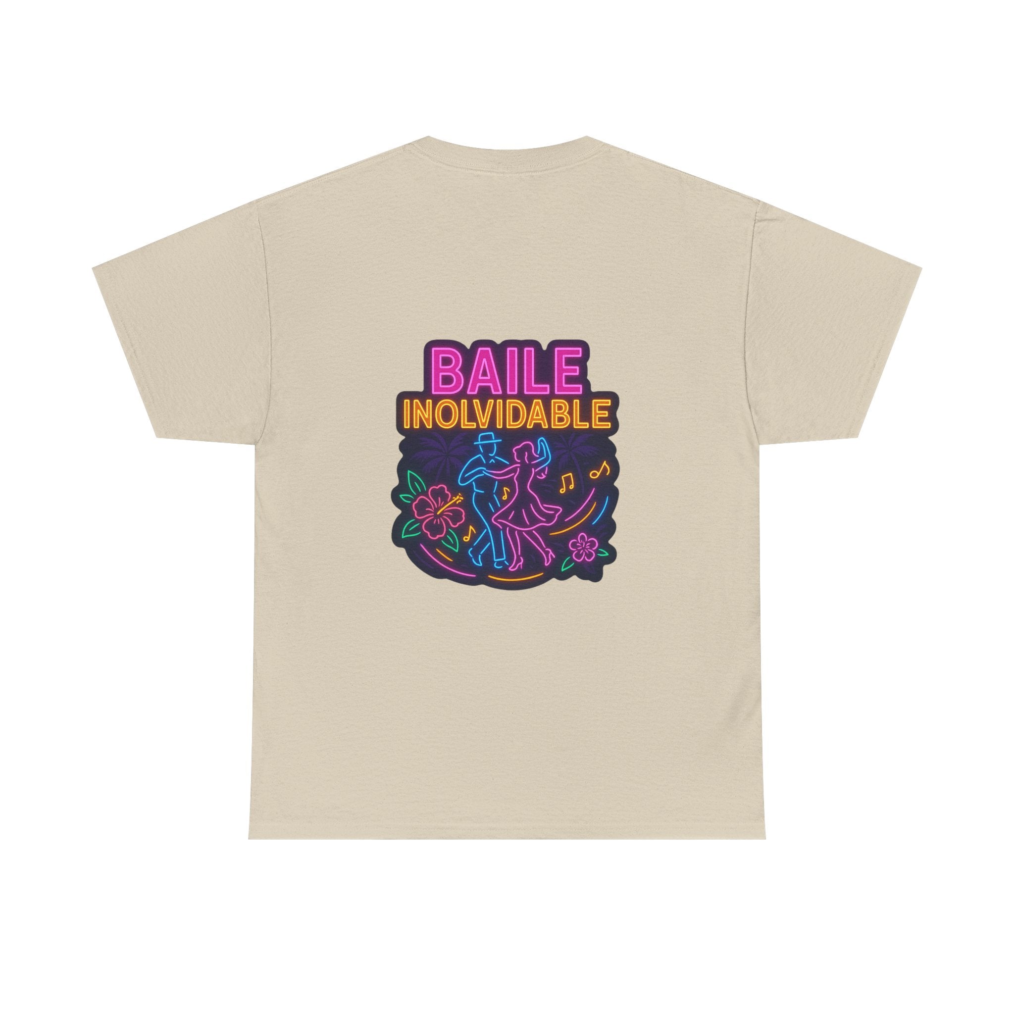Unisex Heavy Cotton Tee - Colorful 'Baile Inolvidable' T-Shirt