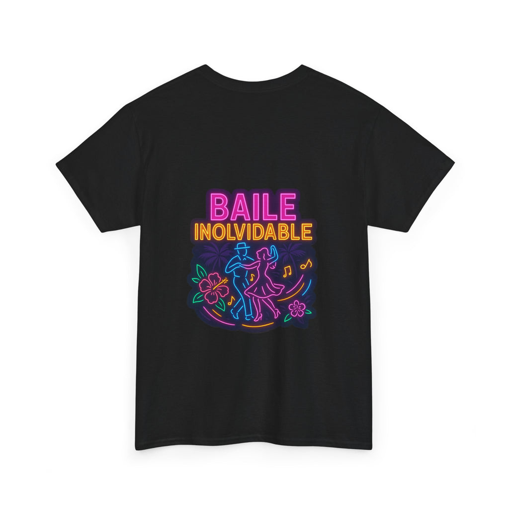 Unisex Heavy Cotton Tee - Colorful 'Baile Inolvidable' T-Shirt
