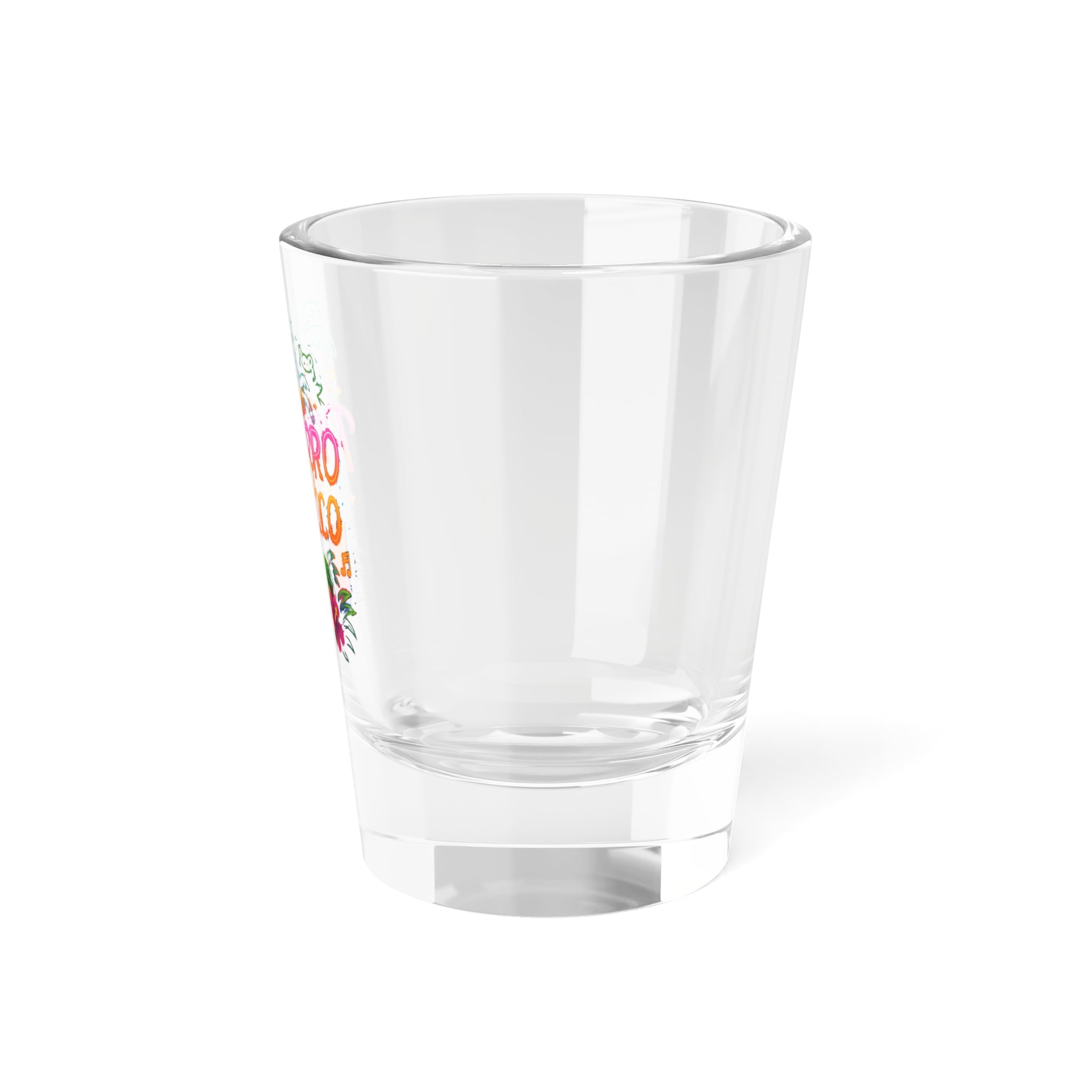 Colorful Shot Glass with 'Pitorro de Coco ' Design, Fun Party Favors, Gift for Friends, Summer Gatherings, Celebrations