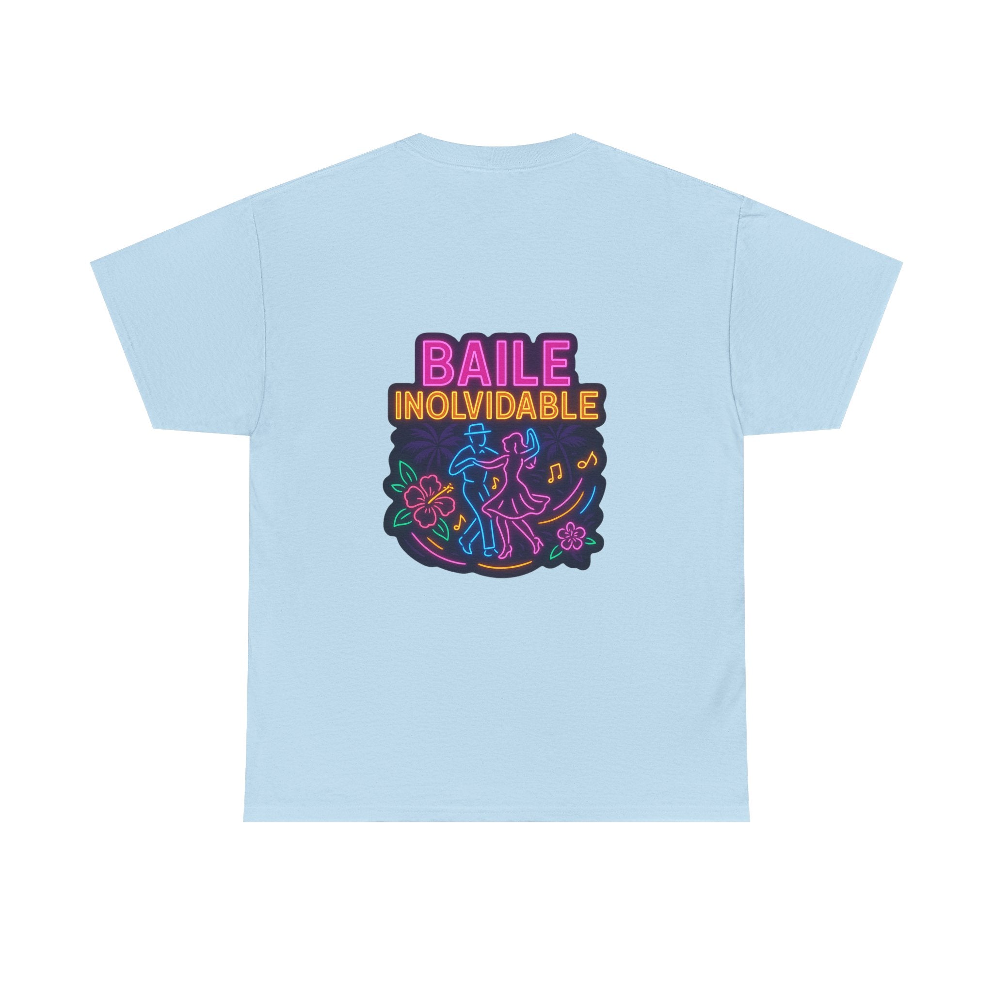 Unisex Heavy Cotton Tee - Colorful 'Baile Inolvidable' T-Shirt