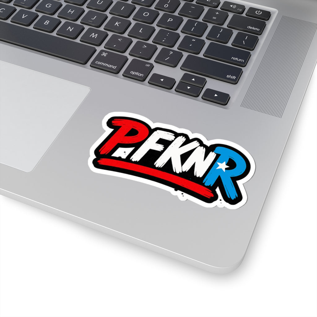 Bold P.FKNR Kiss-Cut Stickers | Fun Laptop Decor | Vibrant Removable Stickers | Perfect for Gifts, Scrapbooks, Festivals