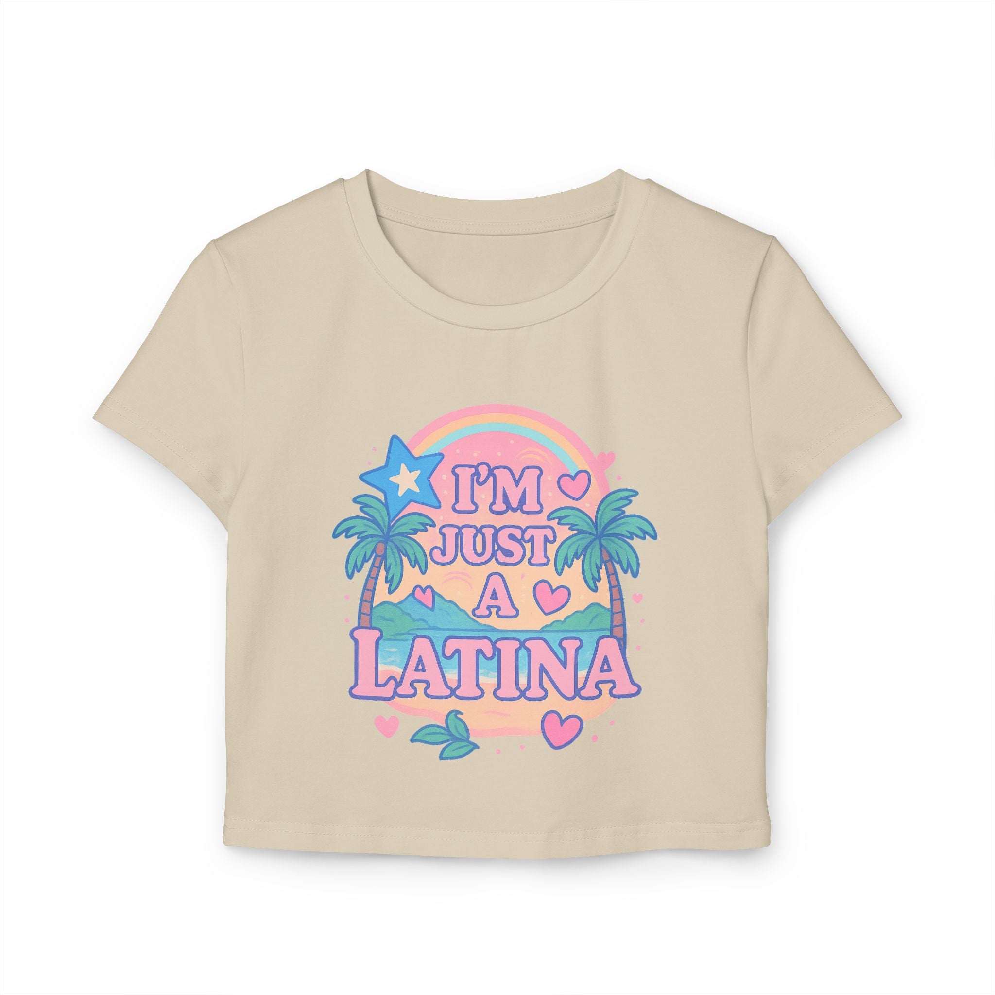 Cute Latina Baby Tee, Trendy Crop Top, Summer Vibes Shirt, Gift for Latinas, Casual Everyday Wear