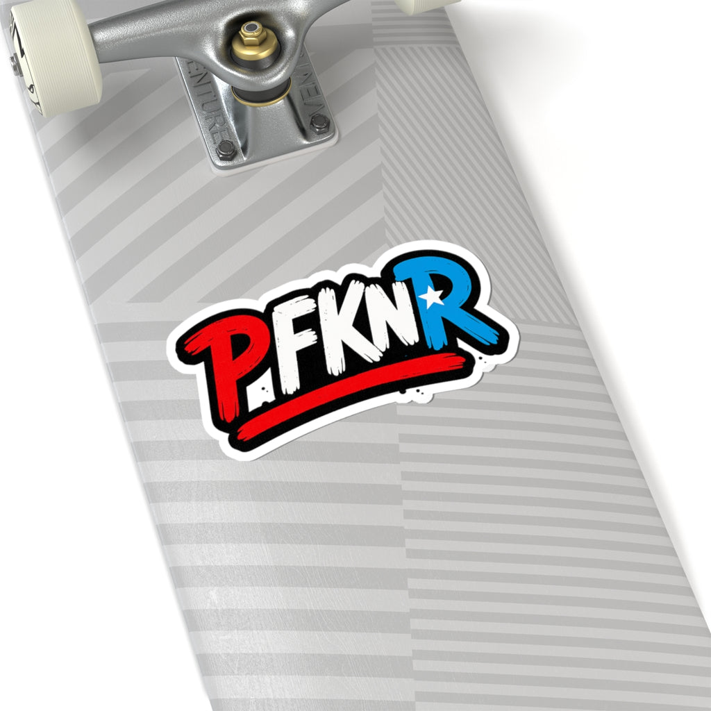 Bold P.FKNR Kiss-Cut Stickers | Fun Laptop Decor | Vibrant Removable Stickers | Perfect for Gifts, Scrapbooks, Festivals
