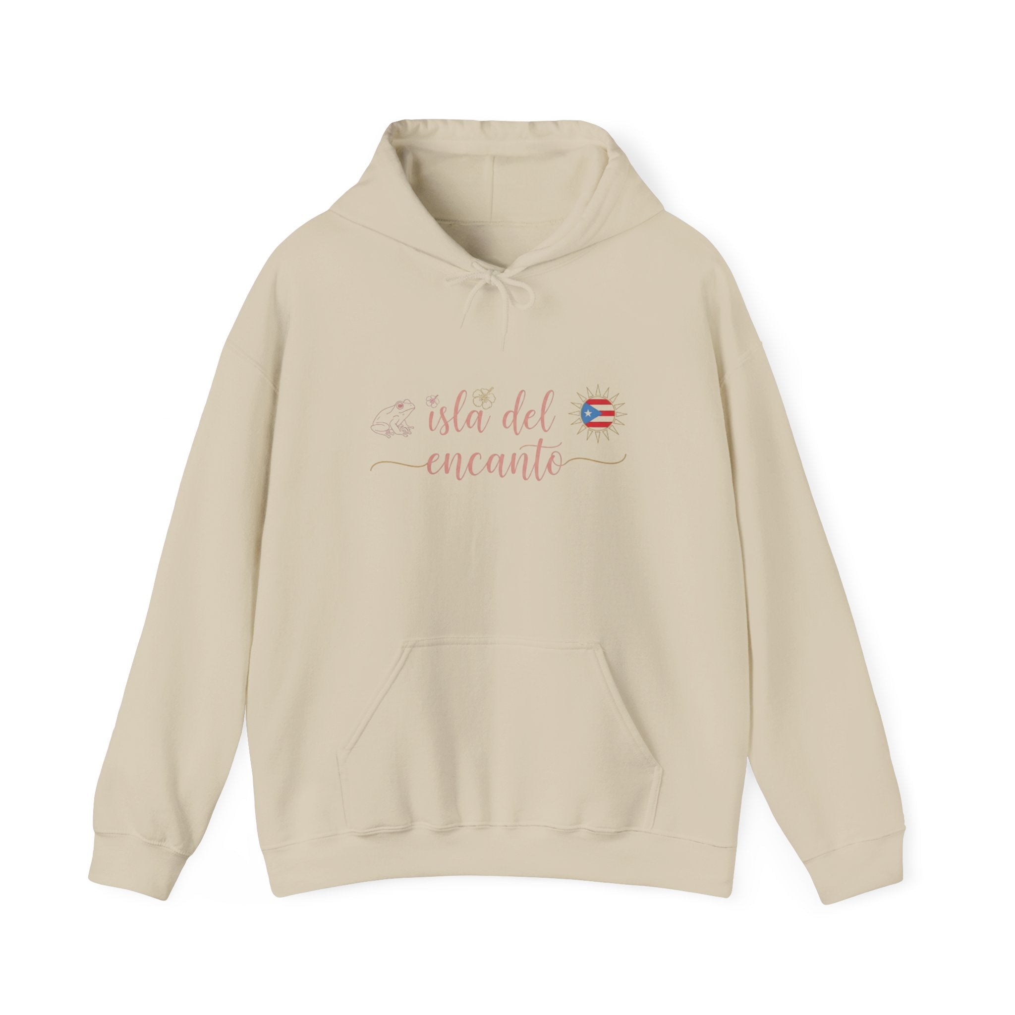 Isla del Encanto Paradise Hoodie - Comfortable Unisex Sweatshirt with 'Isla del Encanto' Design, Gift for Travelers, Cozy for Everyday Wear, [...]