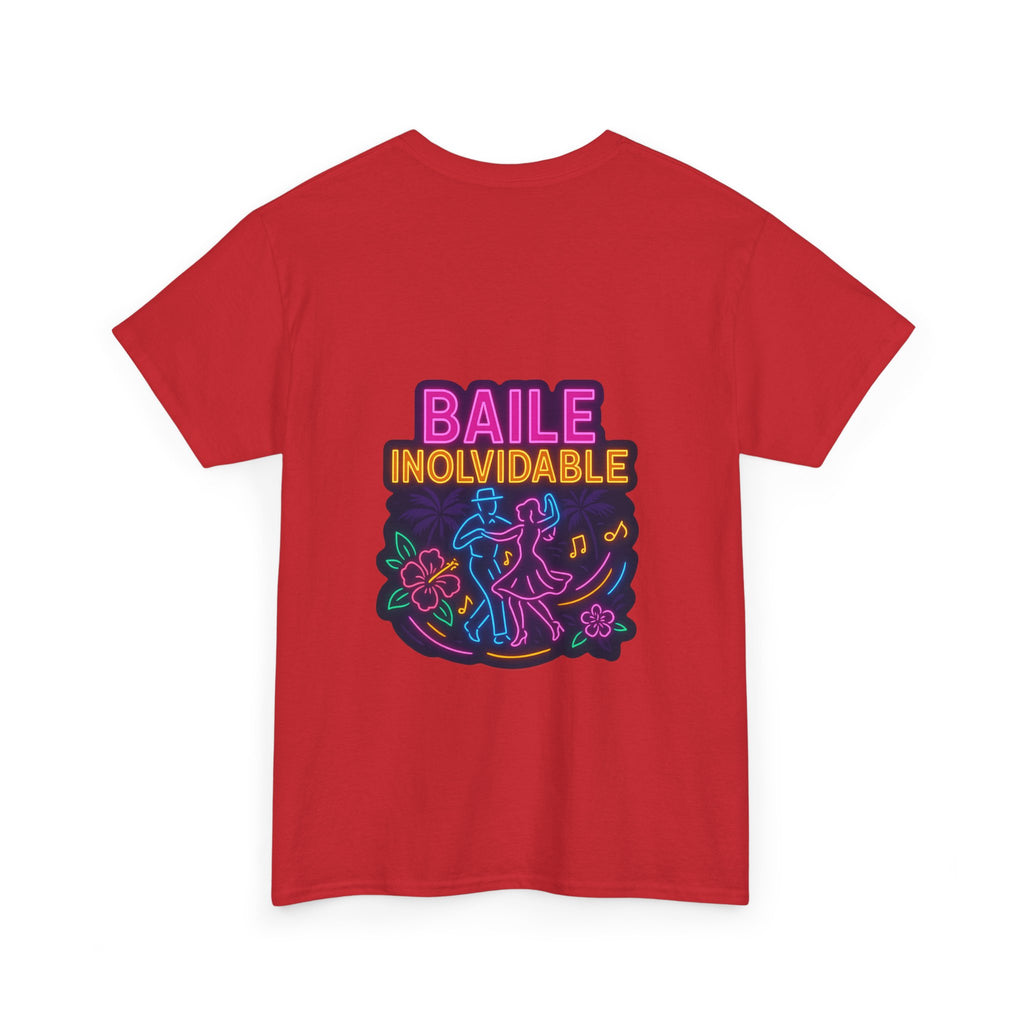Unisex Heavy Cotton Tee - Colorful 'Baile Inolvidable' T-Shirt