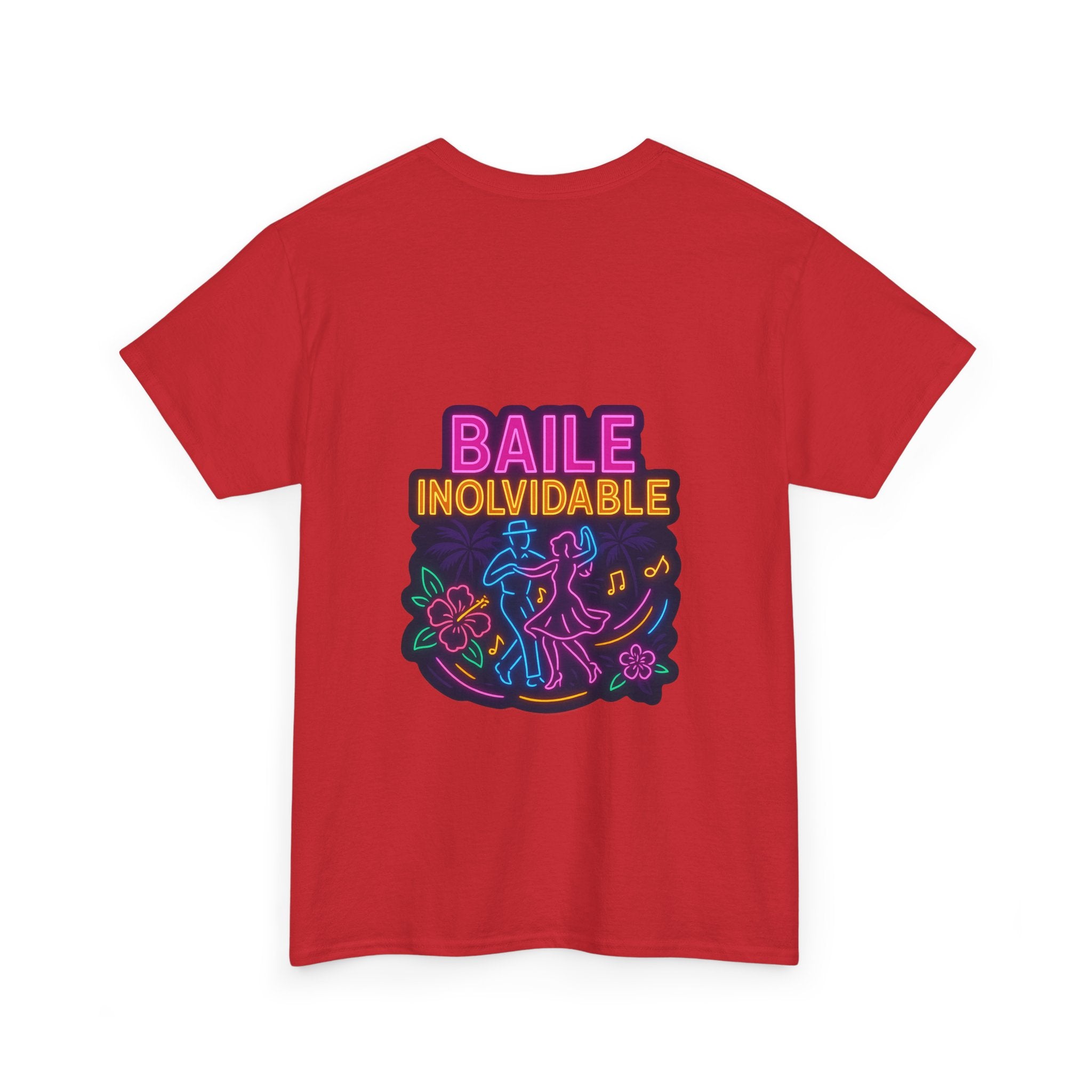 Unisex Heavy Cotton Tee - Colorful 'Baile Inolvidable' T-Shirt